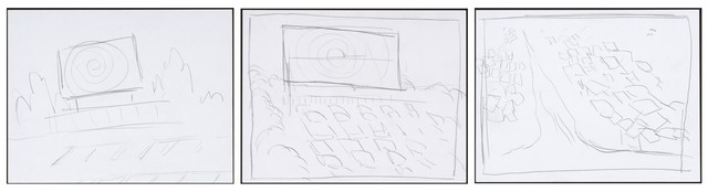Dan Colen, ‘Group III: Drive in (Empty) (10), Drive in (Full) (17), Crescent Avenue (27)’, 2008, Gagosian