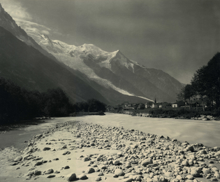 Adolphe Braun. Vallee de Chamonix, c. 1870, Carbon print, 17 3/4 x 21 3/4 inches. Collection of Michael Mattis and Judy Hochberg. Adolphe Braun. Vallee de Chamonix, c. 1870, Carbon print, 17 3/4 x 21 3/4 inches. Collection of Michael Mattis and Judy Hochberg.