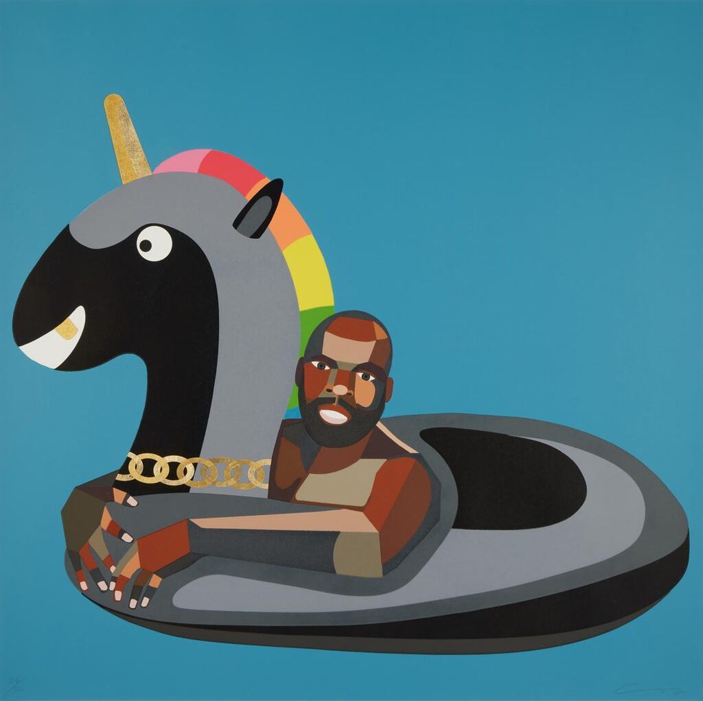 Derrick Adams - Self-Portrait on Float