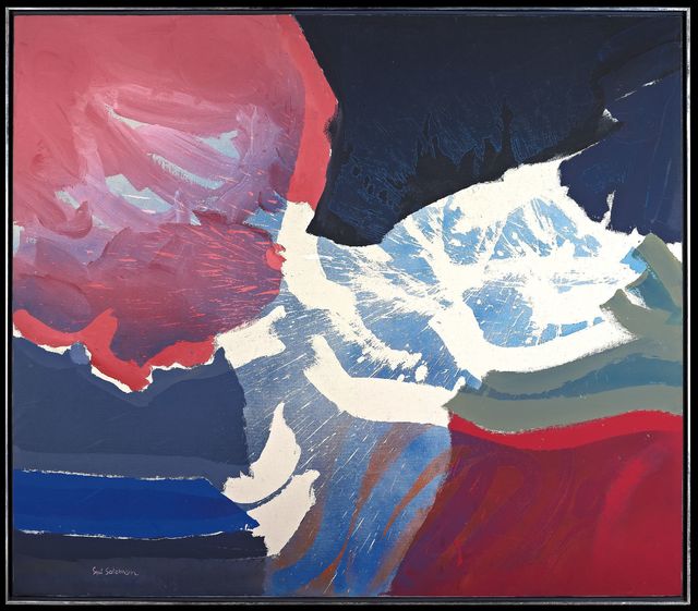 Syd Solomon, ‘George Plimpton's Night on Bastille Day’, 1978, Painting, Acrylic and aerosol enamel on canvas, Berry Campbell Gallery