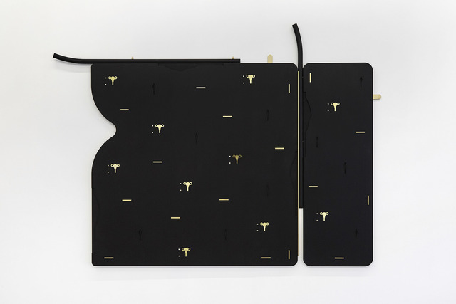 Claire Baily, ‘Spitstick’, 2018, Sculpture, Valchromat & brass, CASTOR