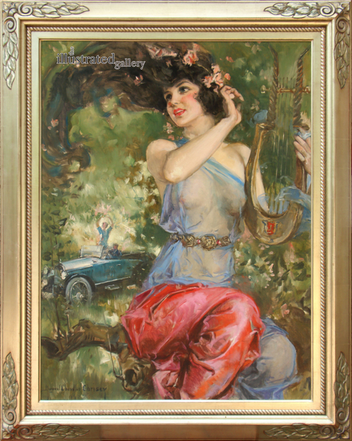Howard Chandler Christy, ‘Motor Magazine Cover’, 1923, Painting, Oil on Canvas, The Illustrated Gallery