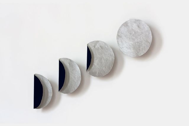 Susan Weil, ‘Small Phases of Moon’, 2011, Painting, Cyanotype and acrylic on canvas, Sundaram Tagore Gallery