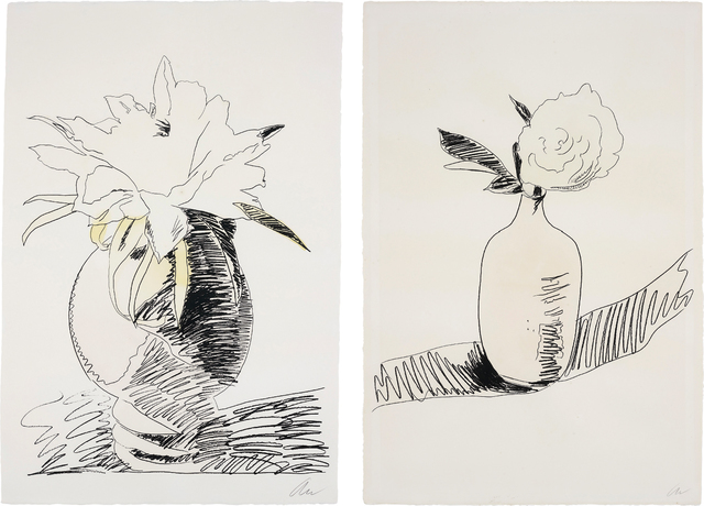 Andy Warhol, ‘Flowers (Hand-Coloured): two plates’, 1974, Phillips