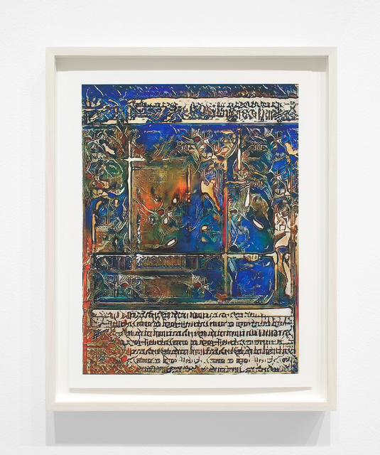 Jason Salavon, ‘Narrative Frame (Illuminated Manuscripts 8)’, 2019, Print, Archival pigment print, Inman Gallery