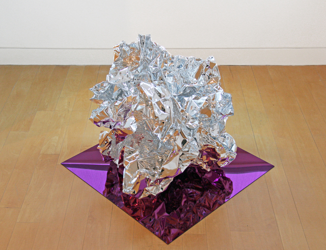 William Powhida, ‘Reflection Letter, IV’, 2017, Sculpture, Mylar on aluminum, The Aldrich Contemporary Art Museum