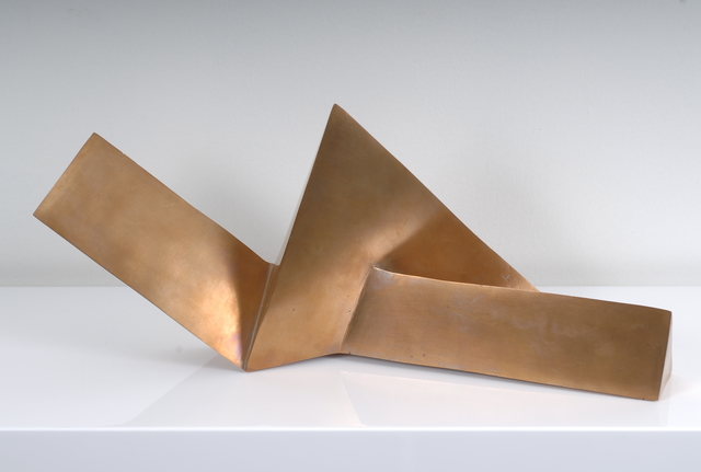 Oskar Höfinger, ‘Girl with Crossed Leg’, 1990, Sculpture, Bronze, Odon Wagner Gallery