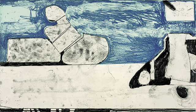 Richard Diebenkorn, ‘Blue Softground’, 1985, Jim Kempner Fine Art