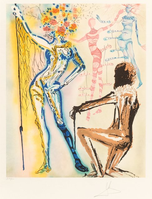 Salvador Dalí, ‘The Ballet of the Flowers’, 1980, Print, Lithograph in colors on on Japon paper, Heritage Auctions