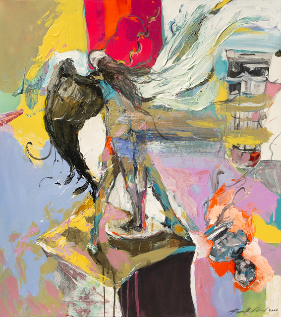 Frank David Valdés, ‘El aqui y el ahora /The here and now’, 2020, Painting, Mixed media on canvas, ArteMorfosis - Cuban Art Platform