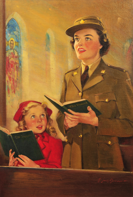 Frederick Sands Brunner, ‘At Home Wedding’, 1941, Painting, Oil on Canvas, The Illustrated Gallery