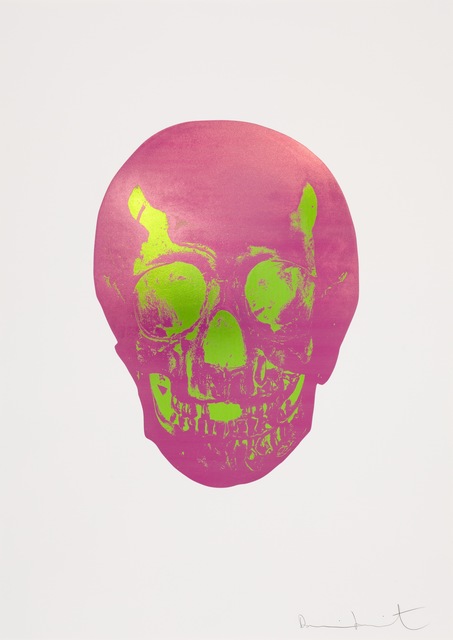 Damien Hirst, ‘The Sick Dead: Loganberry Pink/Lime Green Skull ’, 2009, Paul Stolper Gallery