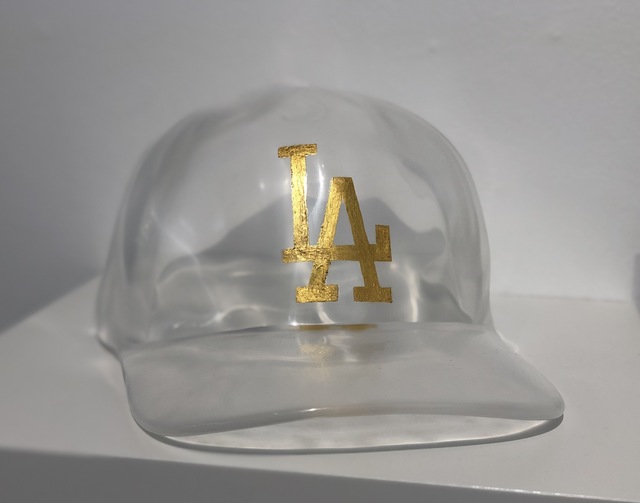 Chris Bakay, ‘Dodgers Cap’, 2019, Sculpture, UV Stable Resin, Gold Leaf, Fabrik Projects Gallery