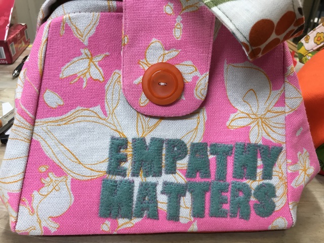 Jenae Michelle, ‘Empathy Matters’, 2017, Textile Arts, Fiber Art. Handbag with Vintage Fabric, Zenith Gallery