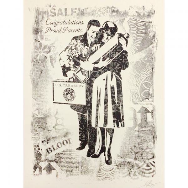 Shepard Fairey, ‘Damaged Proud Parents’, 2019, AYNAC Gallery