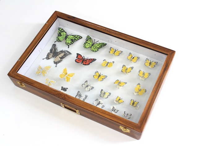 Richelle Gribble, ‘Insect Chart - 1’, 2018, Mixed Media, 3D-printed plastic, steel pins, paper labels with ink, Jonathan Ferrara Gallery