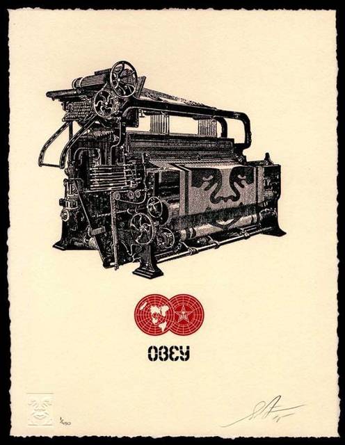 Shepard Fairey, ‘OBEY LOOM LETTERPRESS’, 2015, Rudolf Budja Gallery