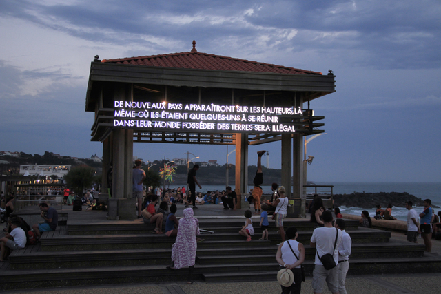 Robert Montgomery, ‘Piece for La Littorale - Biennale d'art contemporain d'Anglet 2016, part 1’, 2016, Mannerheim Gallery