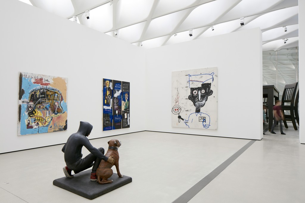 Installation of works by Jean-Michel Basquiat, John Ahearn and Robert Therrien in The Broad's third-floor galleries; photo by Bruce Damonte, courtesy of The Broad and Diller Scofidio + Renfro Installation of works by Jean-Michel Basquiat, John Ahearn and Robert Therrien in The Broad's third-floor galleries; photo by Bruce Damonte, courtesy of The Broad and Diller Scofidio + Renfro