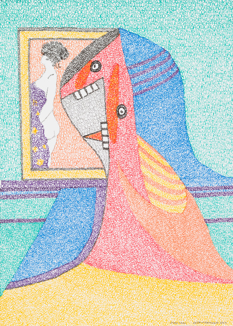 Irene Lees, ‘Olga Khoklohova’, 2019, Drawing, Collage or other Work on Paper, Archival ink on paper, Candida Stevens Gallery