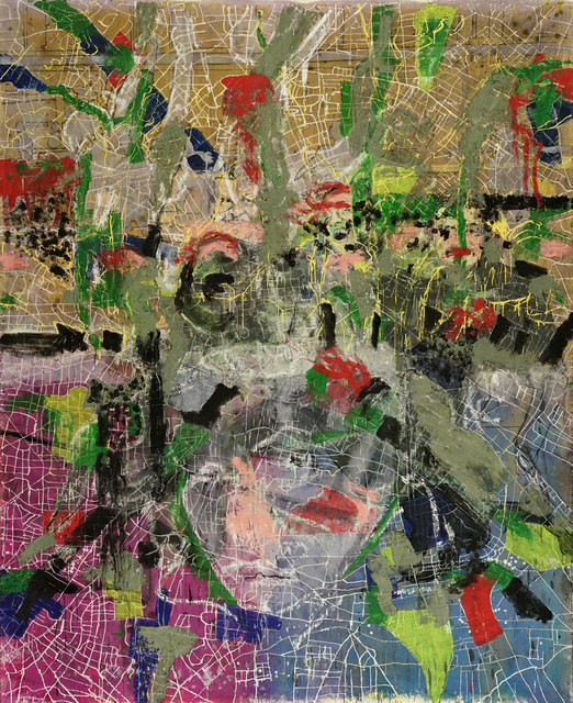 Jon Peterson, ‘E.K. in Berlin I’, 2017, Painting, Oil, wax, and acrylic on mounted canvas, Rosamund Felsen Gallery