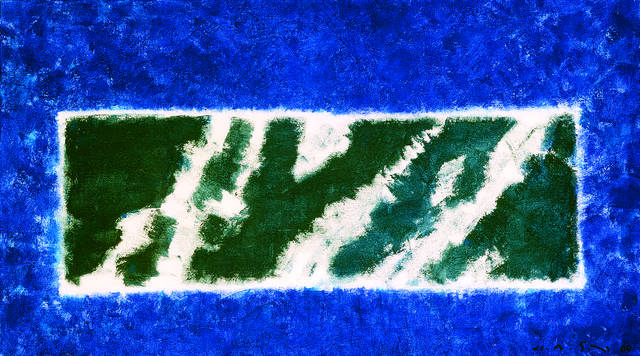 H.A. Sigg, ‘Blue, White and Black’, 2004, Walter Wickiser Gallery