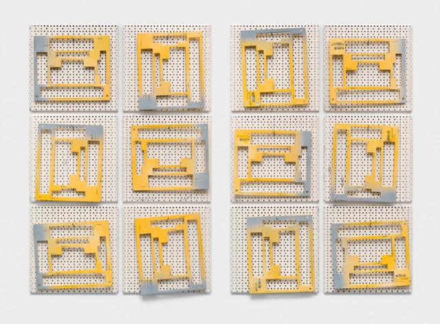 Sofia Hultén, ‘Pattern Recognition I’, 2017, Sculpture, Modified steel workshop walls, tools, Galerie Nordenhake