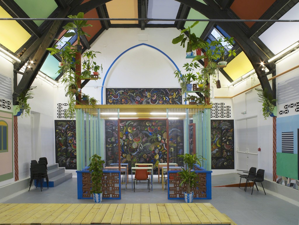 Sol Calero: La Escuela del Sur at Studio Voltaire, London. Courtesy of the artist and Laura Bartlett Gallery, London. Sol Calero: La Escuela del Sur at Studio Voltaire, London. Courtesy of the artist and Laura Bartlett Gallery, London.