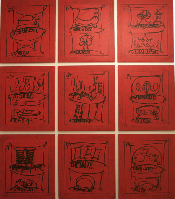 Matt Mullican, ‘“Untitled (Learning from that person’s work: city, red)”’, 2009, Cristina Guerra Contemporary Art