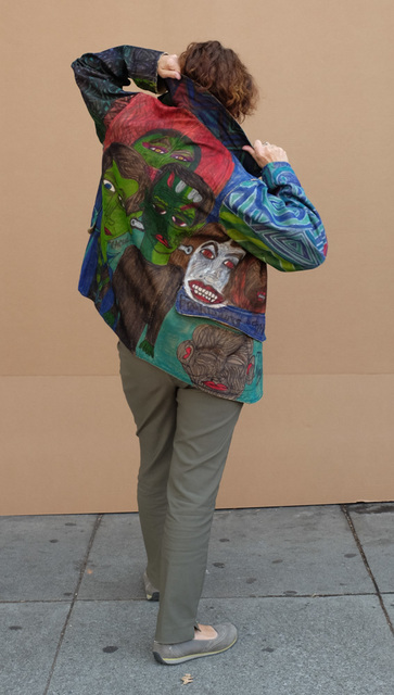 Christina Marie Fong, ‘Untitled (Jacket)’, 2018, Textile Arts, Mixed media on jacket, Creativity Explored