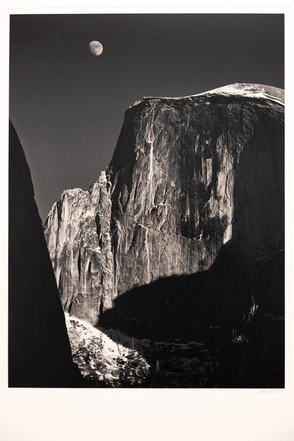 Ansel Adams | Moon and Half Dome (1960) | Available for Sale | Artsy