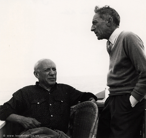 Lee Miller, ‘Picasso and Jean Cocteau, Golfe -Juan, France ’, 1953, °CLAIRbyKahn Galerie
