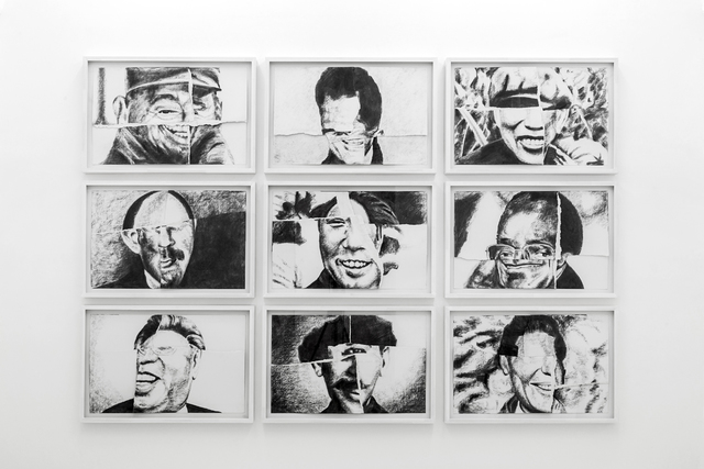 Vedovamazzei, ‘Nine smiling communists “Una risata e venti milioni di morti”’, 2007, Umberto Di Marino