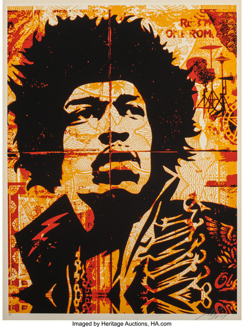 Shepard Fairey (OBEY), ‘Hendrix’, 2004, Heritage Auctions