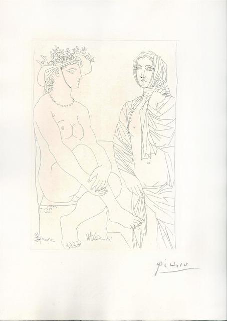 Pablo Picasso, ‘Femme Assise au Chapeau et Femme Debout Drapée’, 1934, Wallector