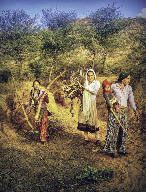 Mary McKenna Ridge, ‘Women Field Workers and Baby; India’, 2019, The Galleries at Salmagundi