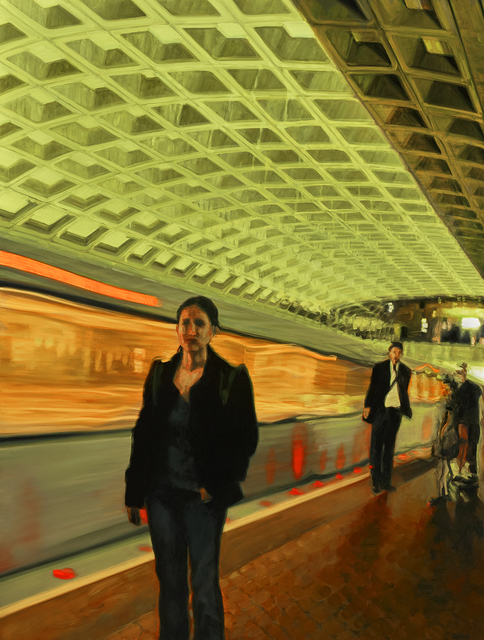 Rosalyn Bodycomb, ‘DC Metro XII’, 2018, Painting, Oil on board, Conduit Gallery