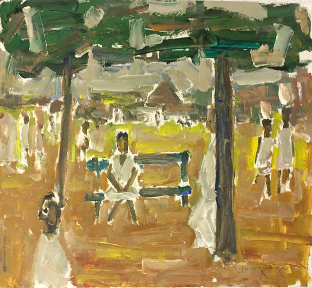 Paul-Henri Bourguignon, ‘Village Life’, Eisele Fine Art