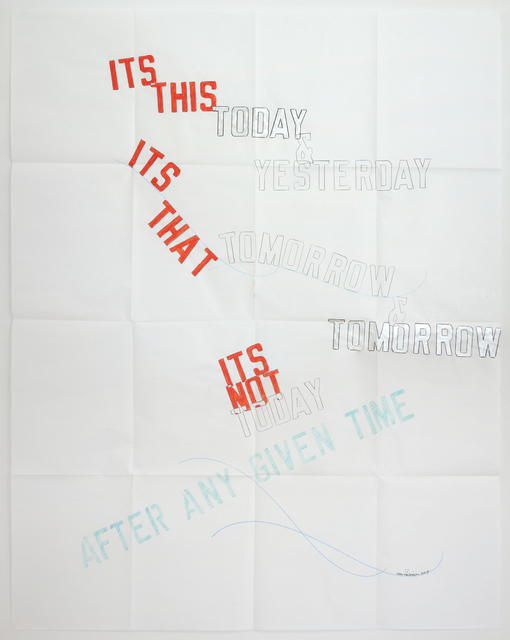 Lawrence Weiner, ‘ITS THIS TODAY & YESTERDAY’, 2014, Mai 36 Galerie