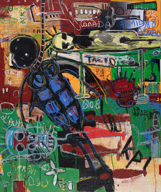 Aboudia, ‘Le Suicide des Migrants’, 2019, Jack Bell Gallery