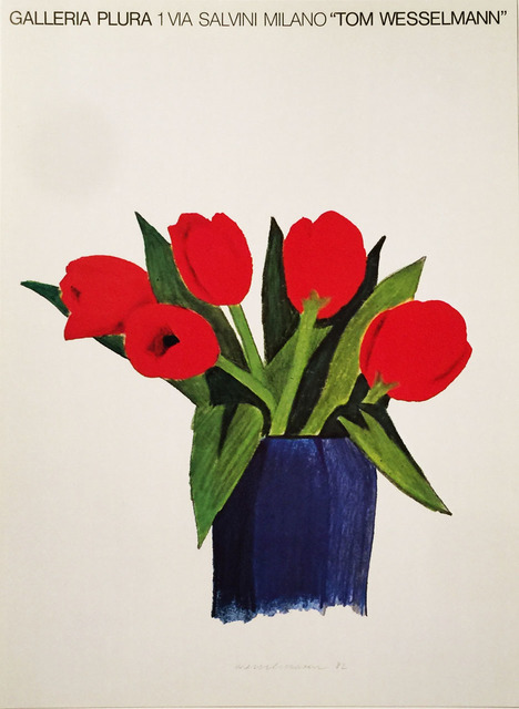 Tom Wesselmann, ‘Galleria Plura, 1 Via Salvini, Milano, Tom Wesselmann Original Poster’, 1982, Reproduction, Original Lithographic Gallery Opening Poster, Only printed once at the time of the exhibition, David Lawrence Gallery