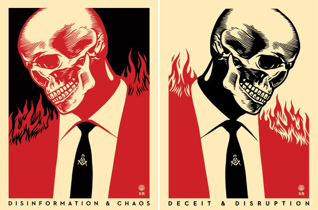 Shepard Fairey (OBEY), ‘deceit & disruption set’, 2017, Rudolf Budja Gallery
