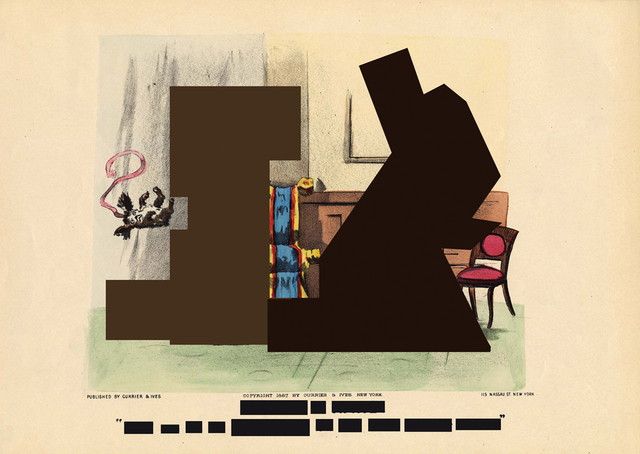 Liliana Angulo Cortés, ‘Darktown (Series of 24 images)’, 2012, Mixed Media, Intervened metaphors on scanned images of hand colored black and white prints by different artists published by Currier and Ives in New York at the end of the XIX Century, Valenzuela Klenner Galería