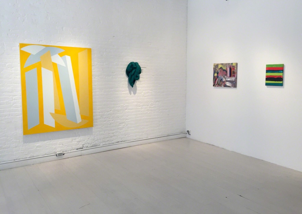 Vanessa Jackson "3 in one in oil" , Elio Rodriguez "Selva", Diana Copperwhite" Untitled",
Mary Heilmann "Sunset Serape" Vanessa Jackson "3 in one in oil" , Elio Rodriguez "Selva", Diana Copperwhite" Untitled",
Mary Heilmann "Sunset Serape"