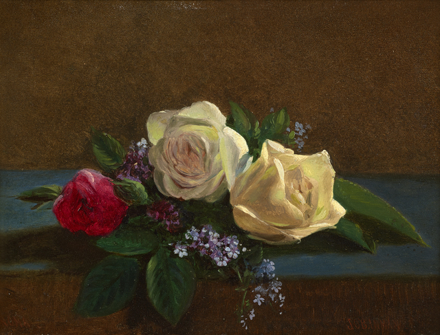 John O'Brien Inman, ‘Still Life with Roses’, 1866-1878, Debra Force Fine Art
