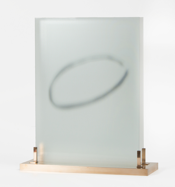 Waltercio Caldas, ‘Untitled’, 1986, Sculpture, Bronze, glass and acrylic paint, Galeria Raquel Arnaud