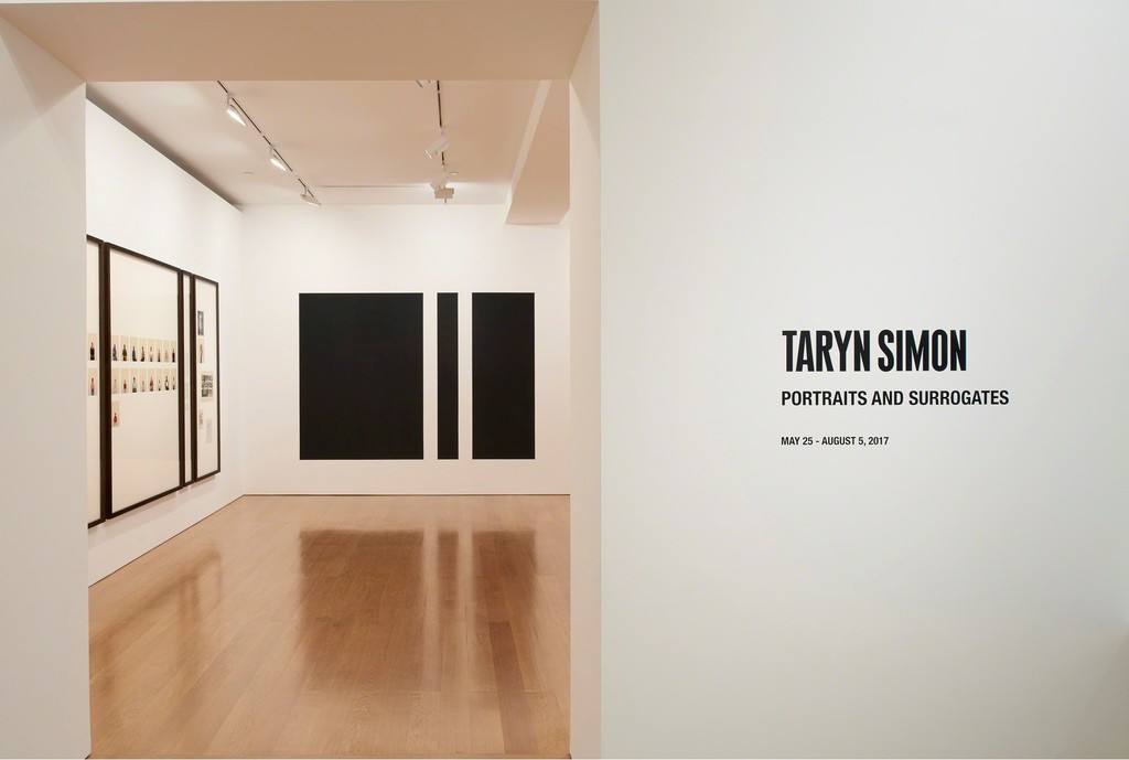 Installation view, "Taryn Simon: Portraits and Surrogates" at Gagosian Hong Kong, May 25 to August 5, 2017. Courtesy Gagosian. Artworks ©Taryn Simon. Installation view, "Taryn Simon: Portraits and Surrogates" at Gagosian Hong Kong, May 25 to August 5, 2017. Courtesy Gagosian. Artworks ©Taryn Simon.