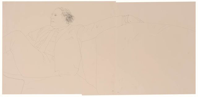 David Hockney, ‘Gene Baro (diptych)’, 1969, Doyle