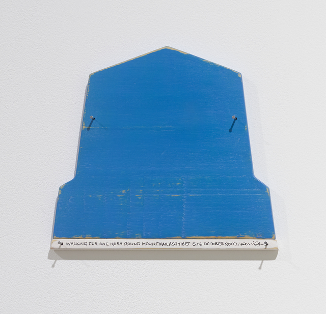 Hamish Fulton, ‘Walking For One Kora Round Mount Kailash, Tibet, 5+6 October 2007’, 2007, Mixed Media, Walk text on wood, Parafin