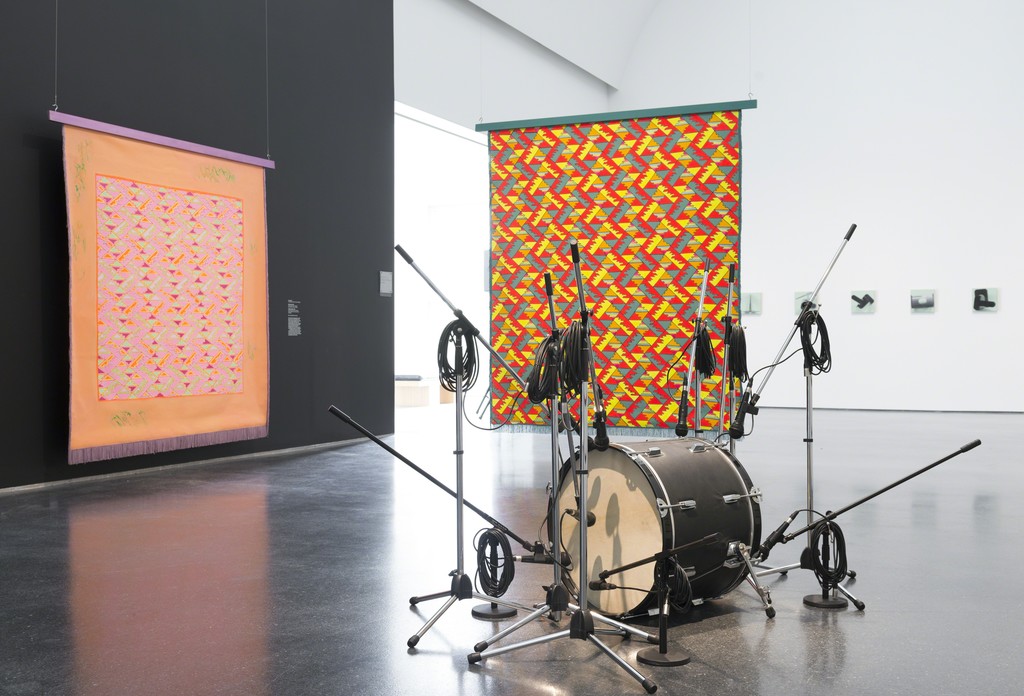 Installation view, The Freedom Principle: Experiments in Art and Music, 1965 to Now, MCA Chicago. July 11-November 22, 2015. Photo: Nathan Keay, © MCA Chicago. Installation view, The Freedom Principle: Experiments in Art and Music, 1965 to Now, MCA Chicago. July 11-November 22, 2015. Photo: Nathan Keay, © MCA Chicago.
